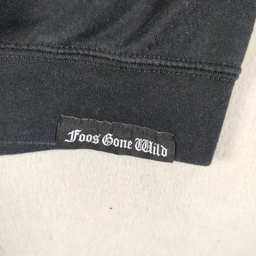 Foos Gone Wild Sweatshirt Mens XL Black Fleece Crewneck Saca La Bolsita Graphic